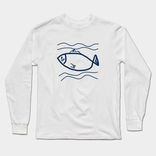 Drawing Fish Long Sleeve T-Shirt